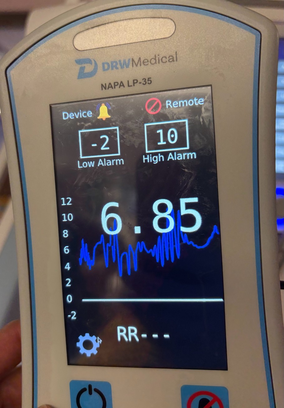 Monitor reading 6.85