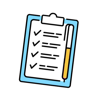 Illustrated clipboard